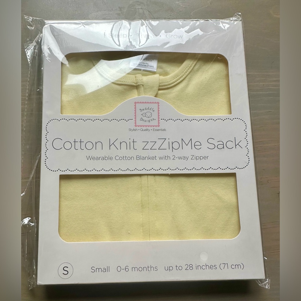 Yellow Cotton zzZipMe Sleep Sack